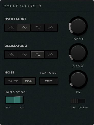DRUMR 3 sound control panel