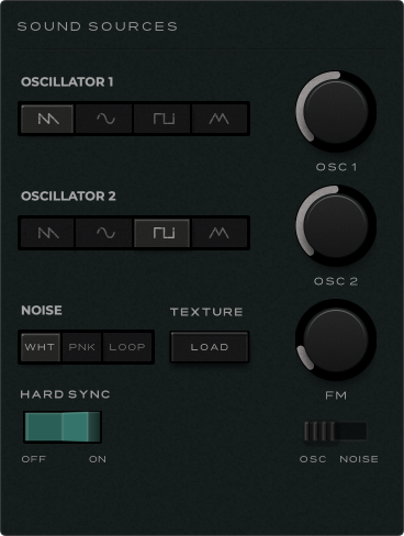 DRUMR 12 sound control panel