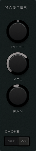 DRUMR 16 sound control panel